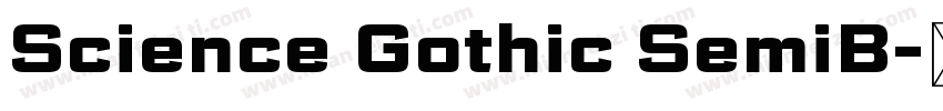 Science Gothic SemiB字体转换